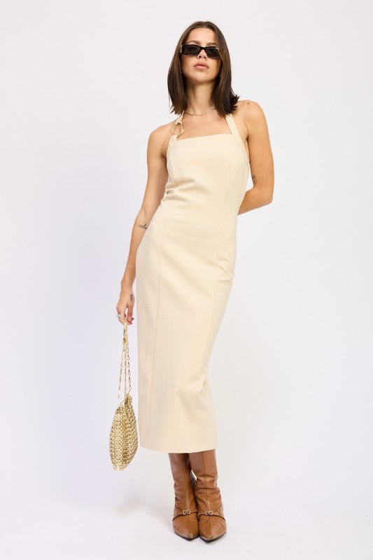 HARDWARD HALTER MIDI DRESS - Demented Sisters