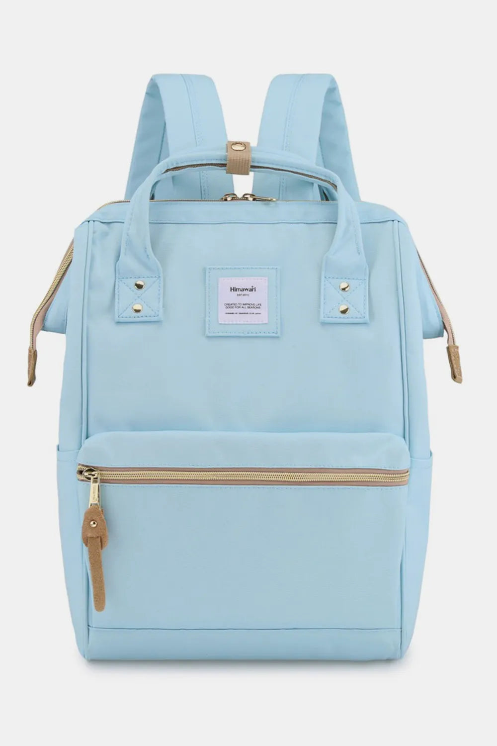 Himawari Waterproof Canvas Backpack Bag with Side Pockets - Demented Sisters