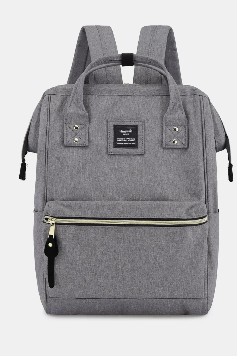 Himawari Waterproof Canvas Backpack Bag with Side Pockets - Demented Sisters