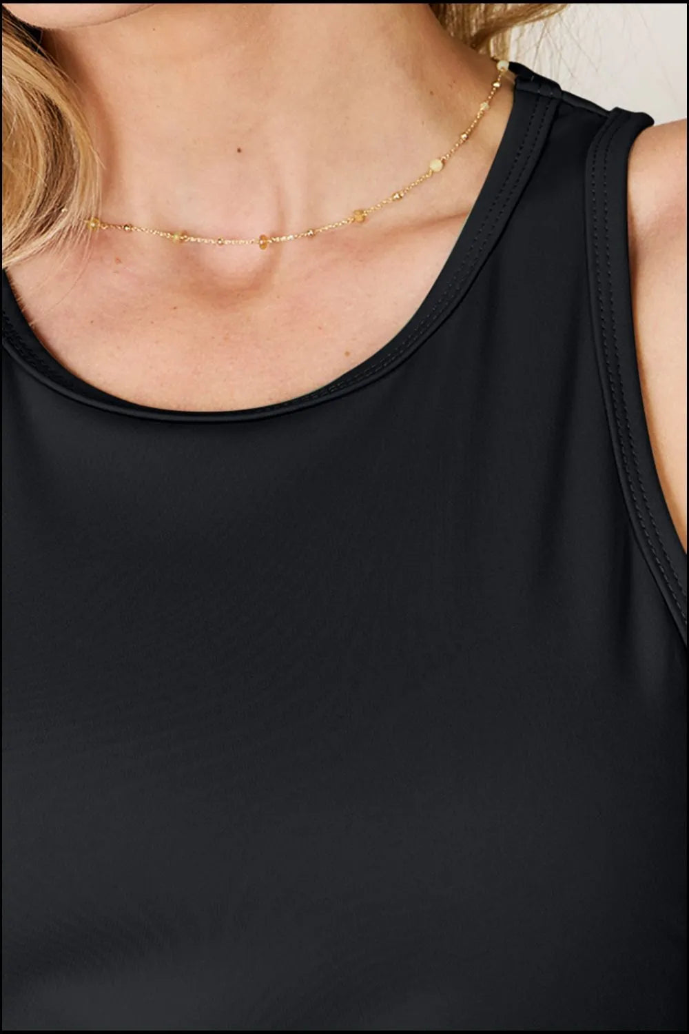 Basic Bae Full Size Round Neck Racerback Tank - Demented Sisters