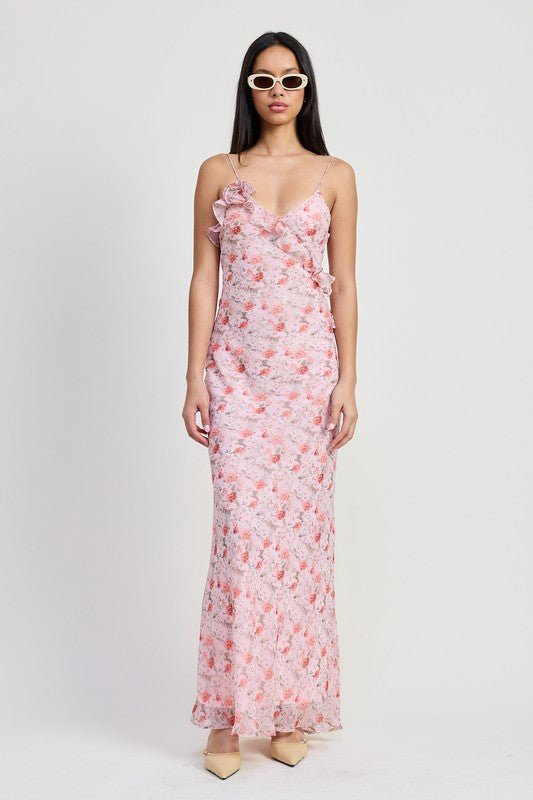 SPAGHETTI STRAP MAXI DRESS - Demented Sisters