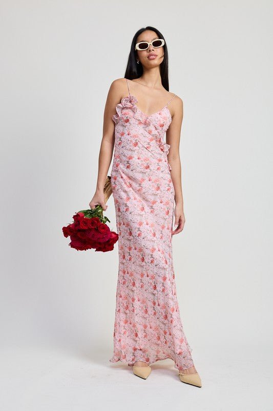SPAGHETTI STRAP MAXI DRESS - Demented Sisters