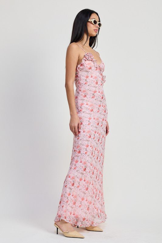 SPAGHETTI STRAP MAXI DRESS - Demented Sisters