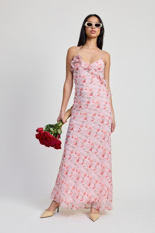SPAGHETTI STRAP MAXI DRESS - Demented Sisters
