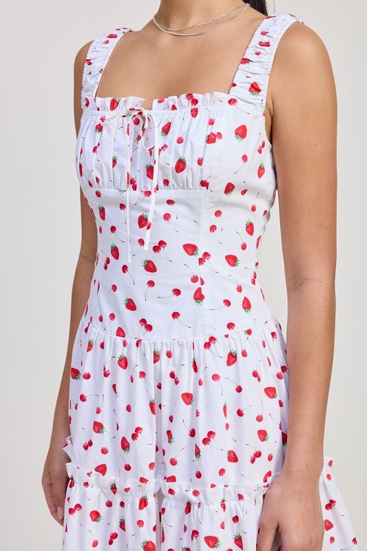 POPLIN MIDI A LINE DRESS - Demented Sisters