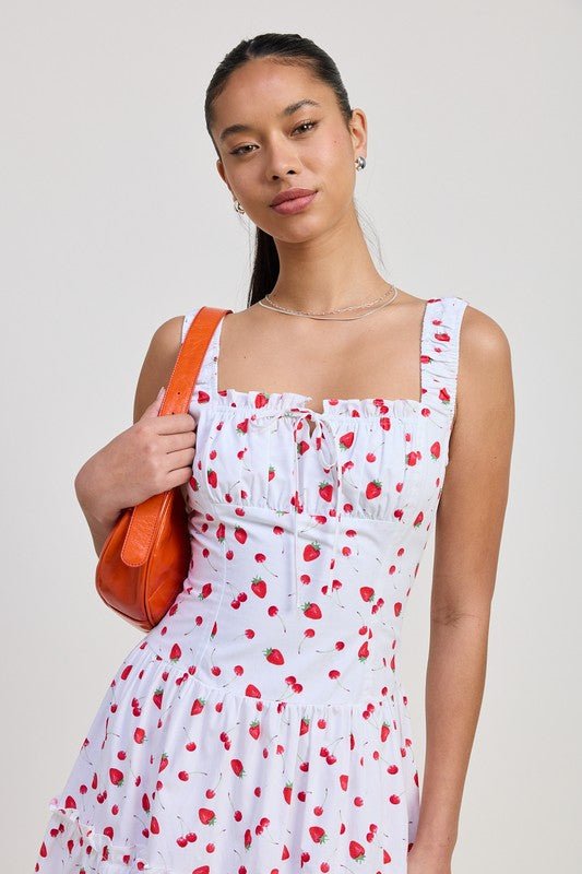 POPLIN MIDI A LINE DRESS - Demented Sisters