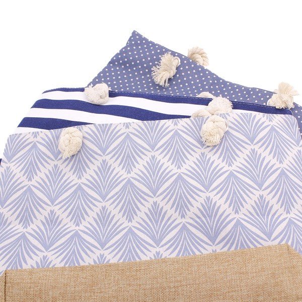 BOHO LEAF PRINT BEACH TOTE BAG - Demented Sisters