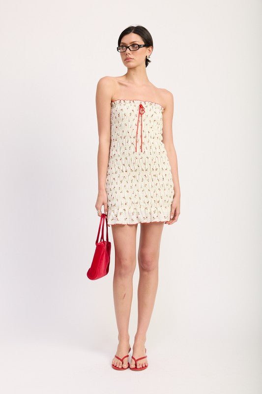 FLORAL SMOCKED TUBE DRESS - Demented Sisters