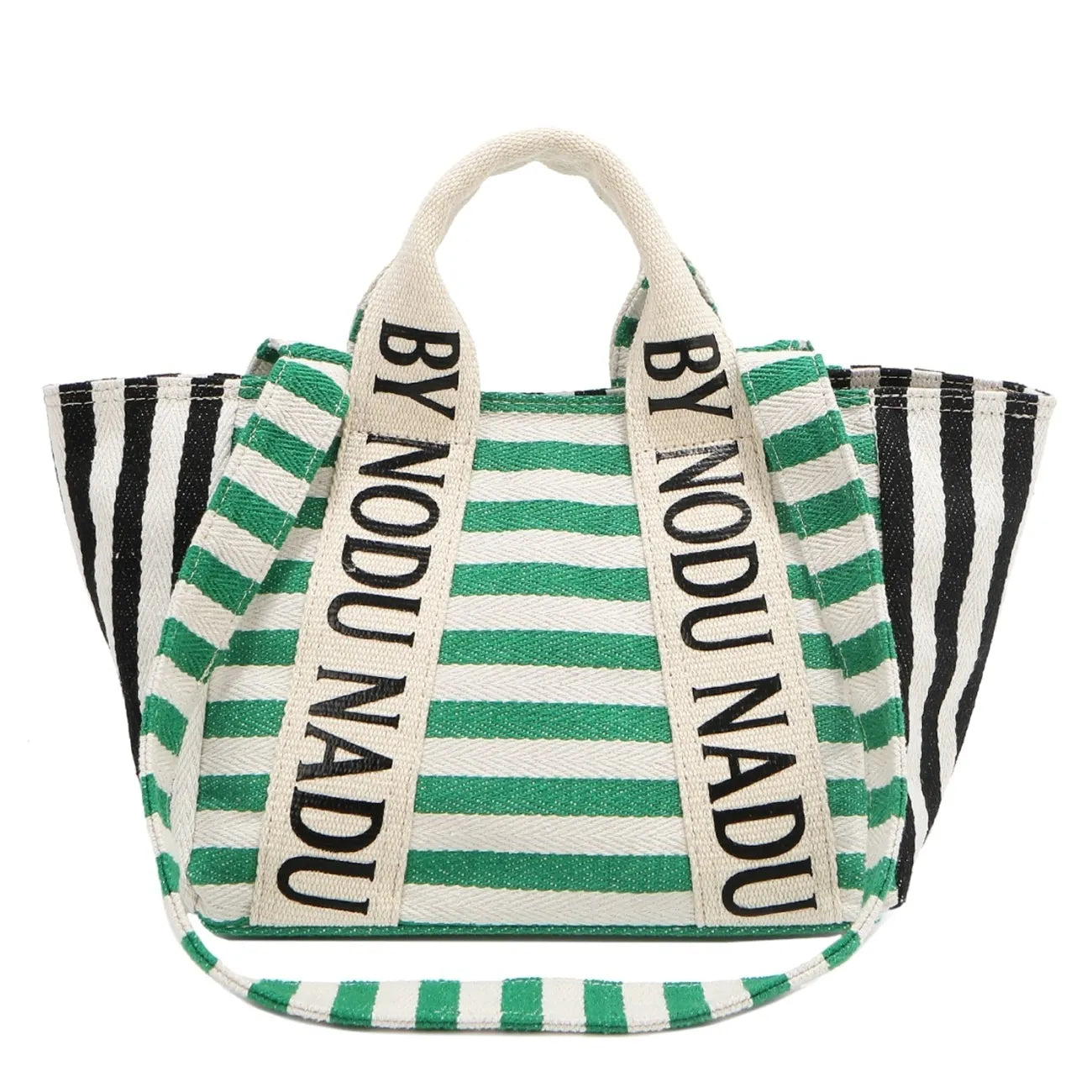 Nicole Lee USA Letter Striped Tote Bag - Demented Sisters