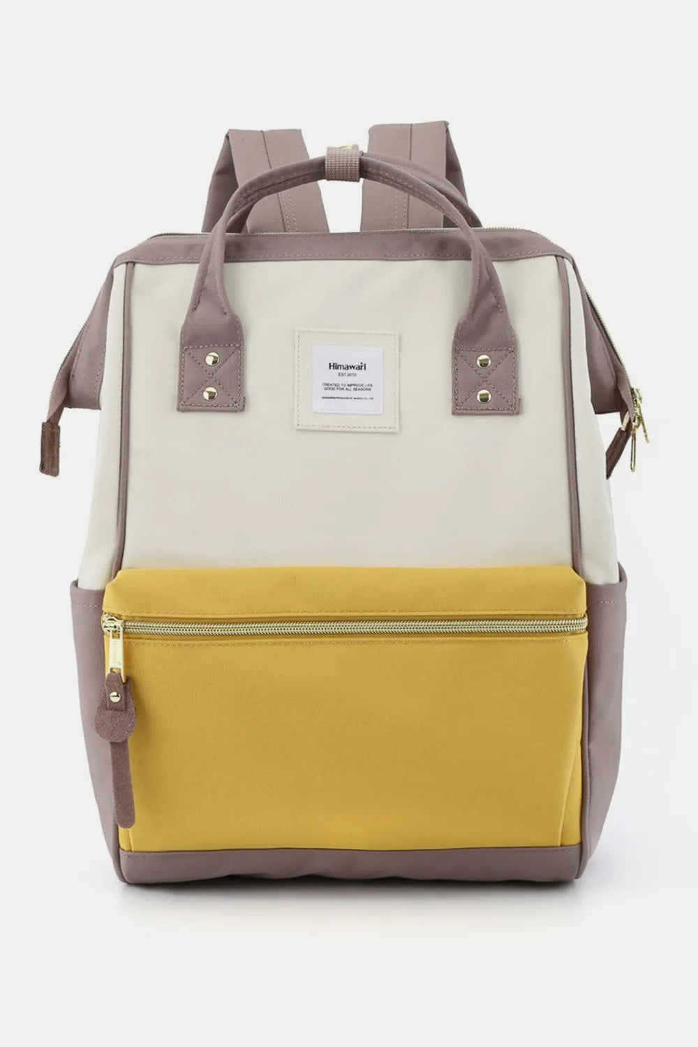 Himawari Waterproof Canvas Backpack Bag with Side Pockets - Demented Sisters
