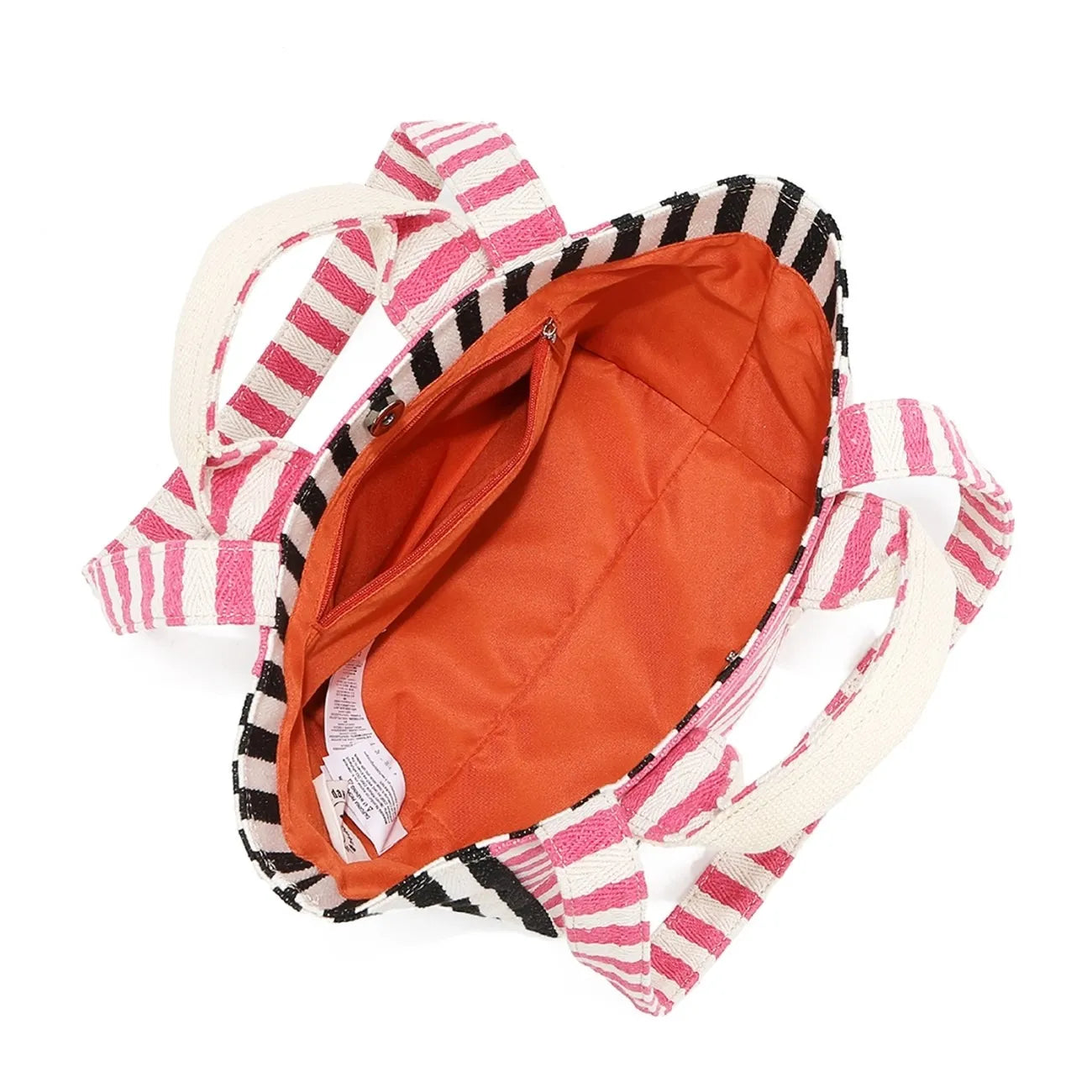 Nicole Lee USA Letter Striped Tote Bag - Demented Sisters