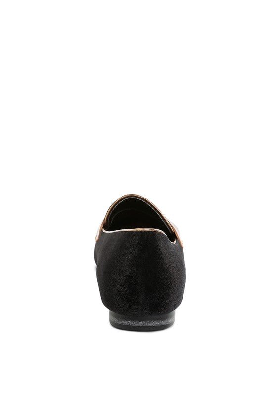 Malta Penny Strap Velvet Loafers - Demented Sisters