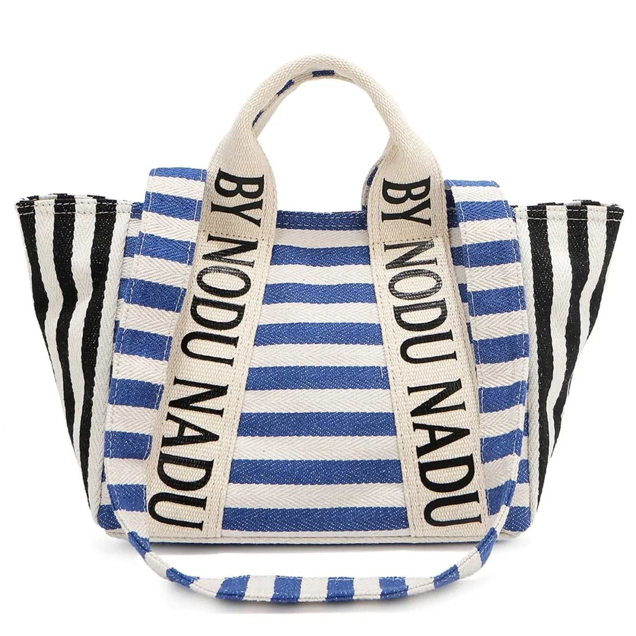 Nicole Lee USA Letter Striped Tote Bag - Demented Sisters