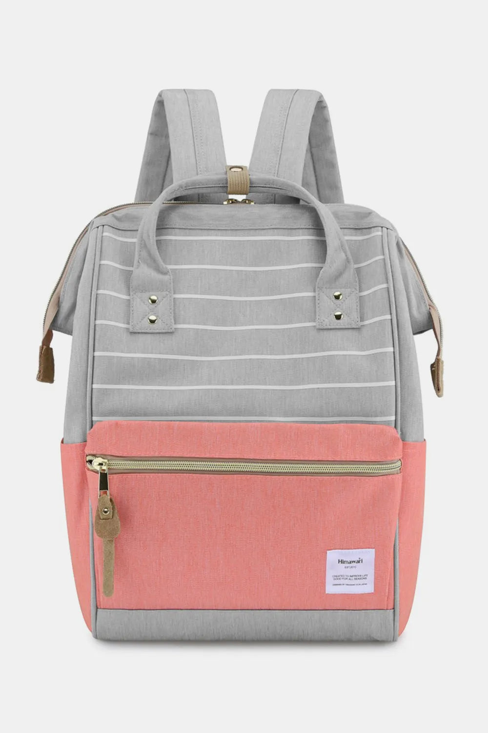 Himawari Waterproof Canvas Backpack Bag with Side Pockets - Demented Sisters