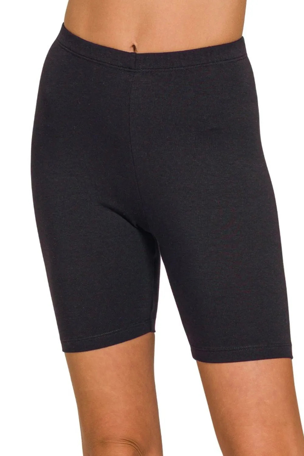 Zenana Premium Cotton Biker Shorts - Demented Sisters