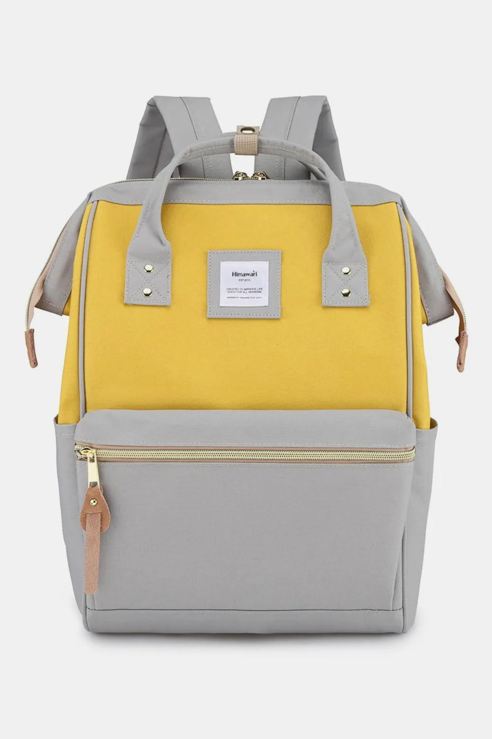 Himawari Waterproof Canvas Backpack Bag with Side Pockets - Demented Sisters