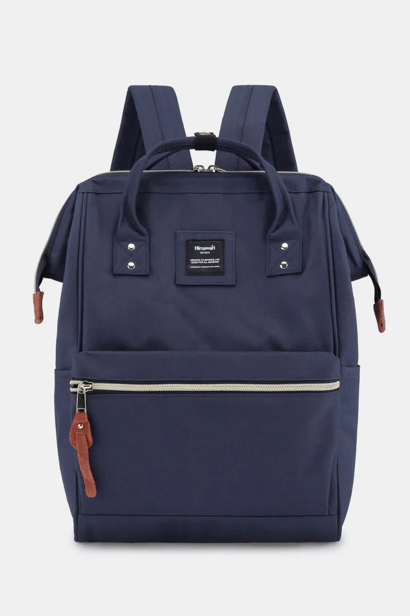 Himawari Waterproof Canvas Backpack Bag with Side Pockets - Demented Sisters