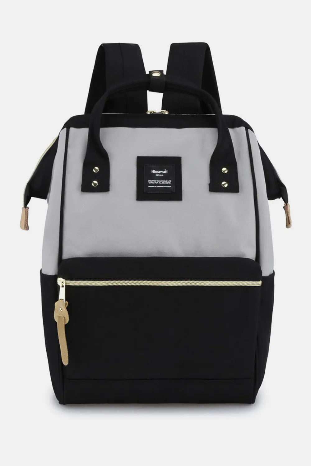 Himawari Waterproof Canvas Backpack Bag with Side Pockets - Demented Sisters