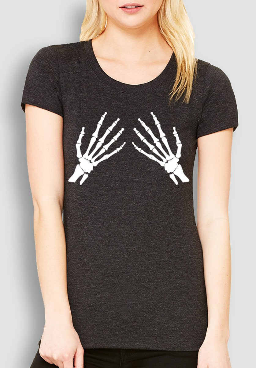 Skeleton Hands Tee - Demented Sisters