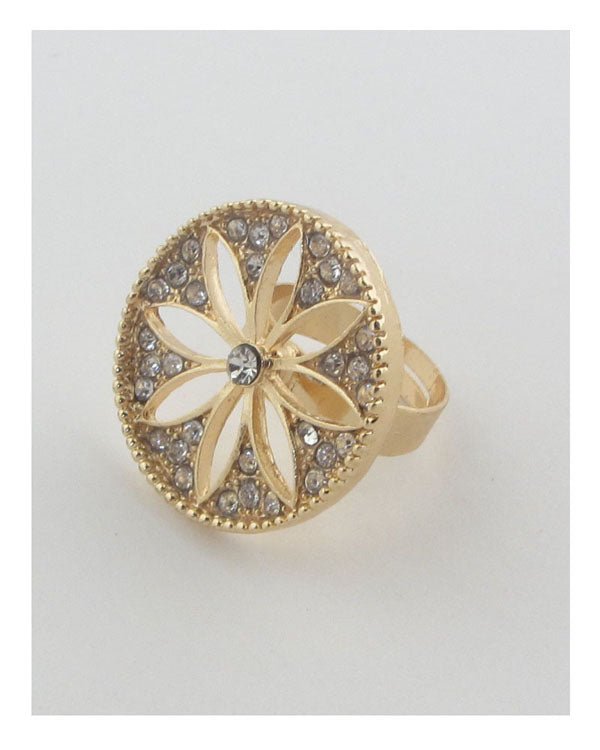 Adjustable cut out flower ring - Demented Sisters