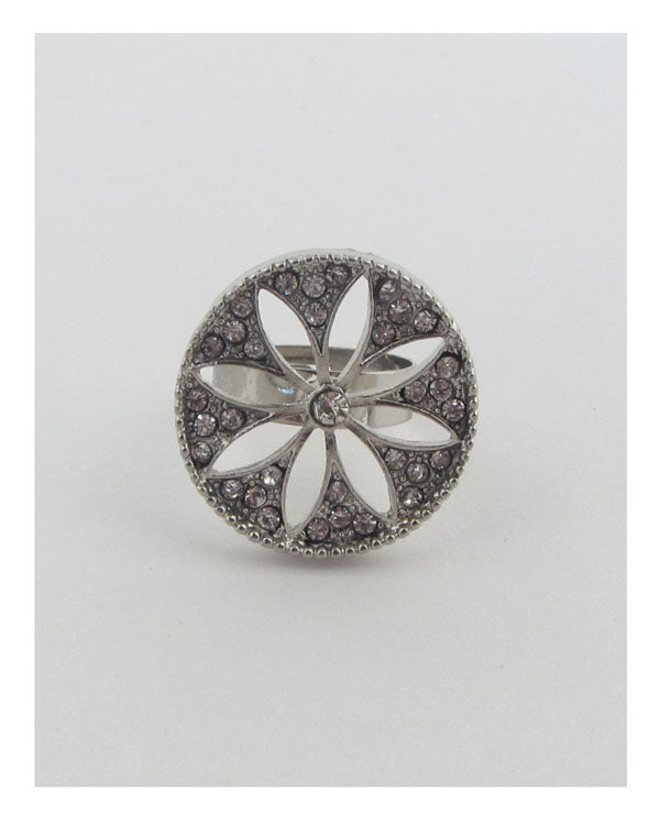 Adjustable cut out flower ring - Demented Sisters