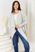 Angel Wings Open Front Duster Cardigan with Pockets - Demented Sisters