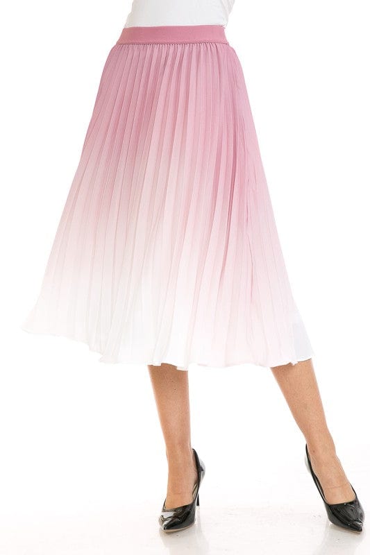 Women's Printed High Waist Pleated A - Line Swing Skirt - Demented Sisters