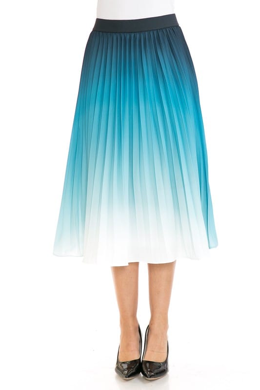 Women's Printed High Waist Pleated A - Line Swing Skirt - Demented Sisters