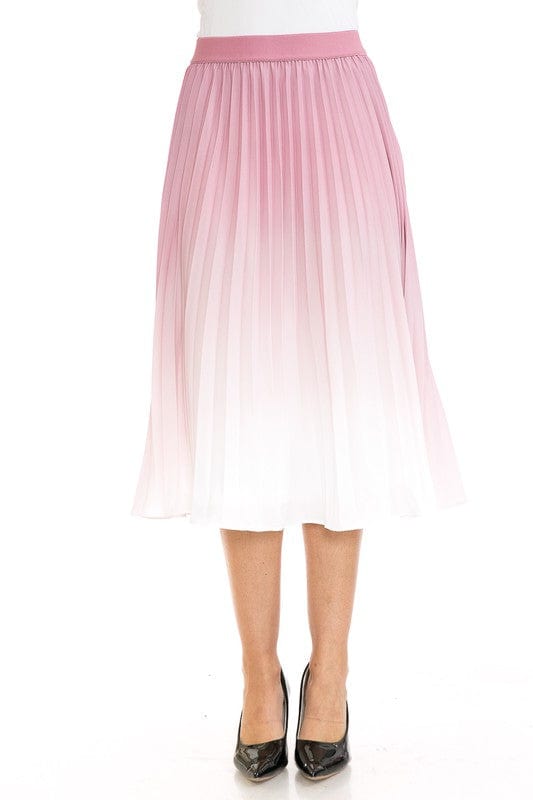 Women's Printed High Waist Pleated A - Line Swing Skirt - Demented Sisters