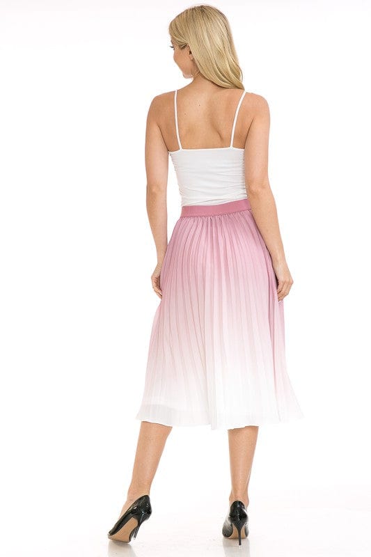 Women's Printed High Waist Pleated A - Line Swing Skirt - Demented Sisters