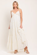 AZURE REVERIE WOVEN MAXI DRESS - Demented Sisters