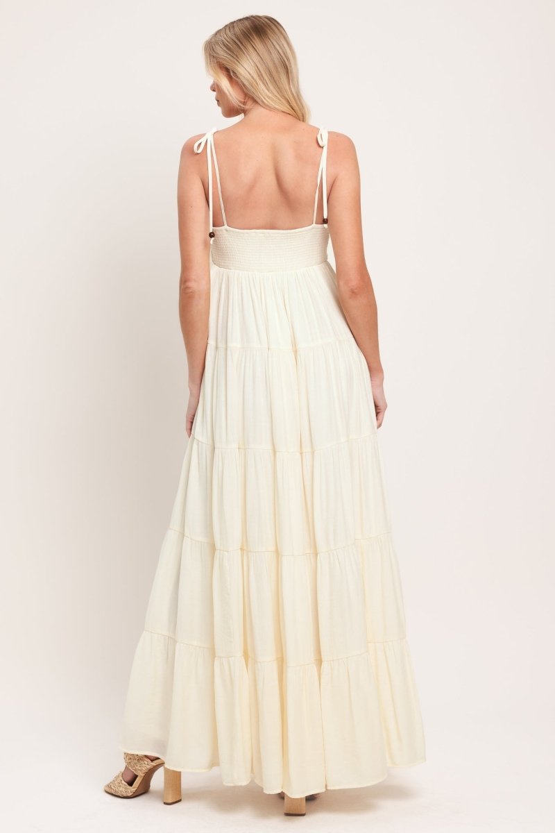 AZURE REVERIE WOVEN MAXI DRESS - Demented Sisters
