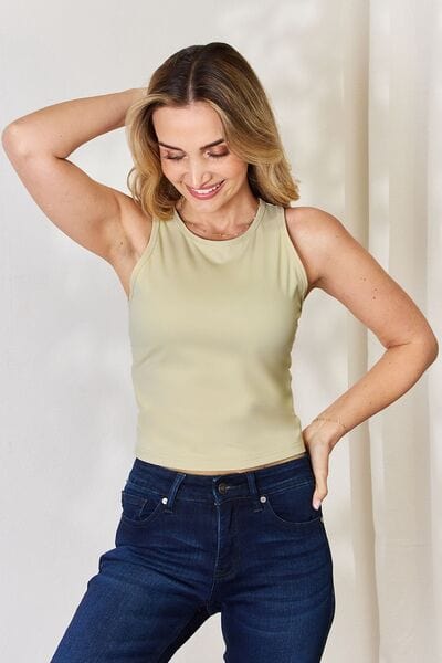 Basic Bae Full Size Round Neck Slim Tank - Demented Sisters