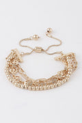 Beaded Smiley Face Chain Bracelet - Demented Sisters