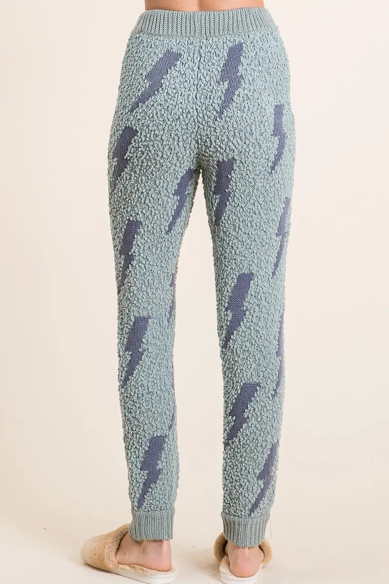BiBi Cozy Soft Hairy Popcorn Sweater Pants - Demented Sisters