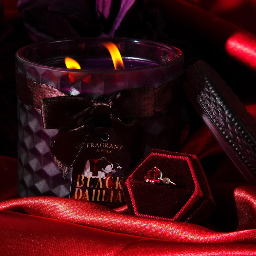 Black Dahlia - Satin Collection - Jewel Candle - Demented Sisters