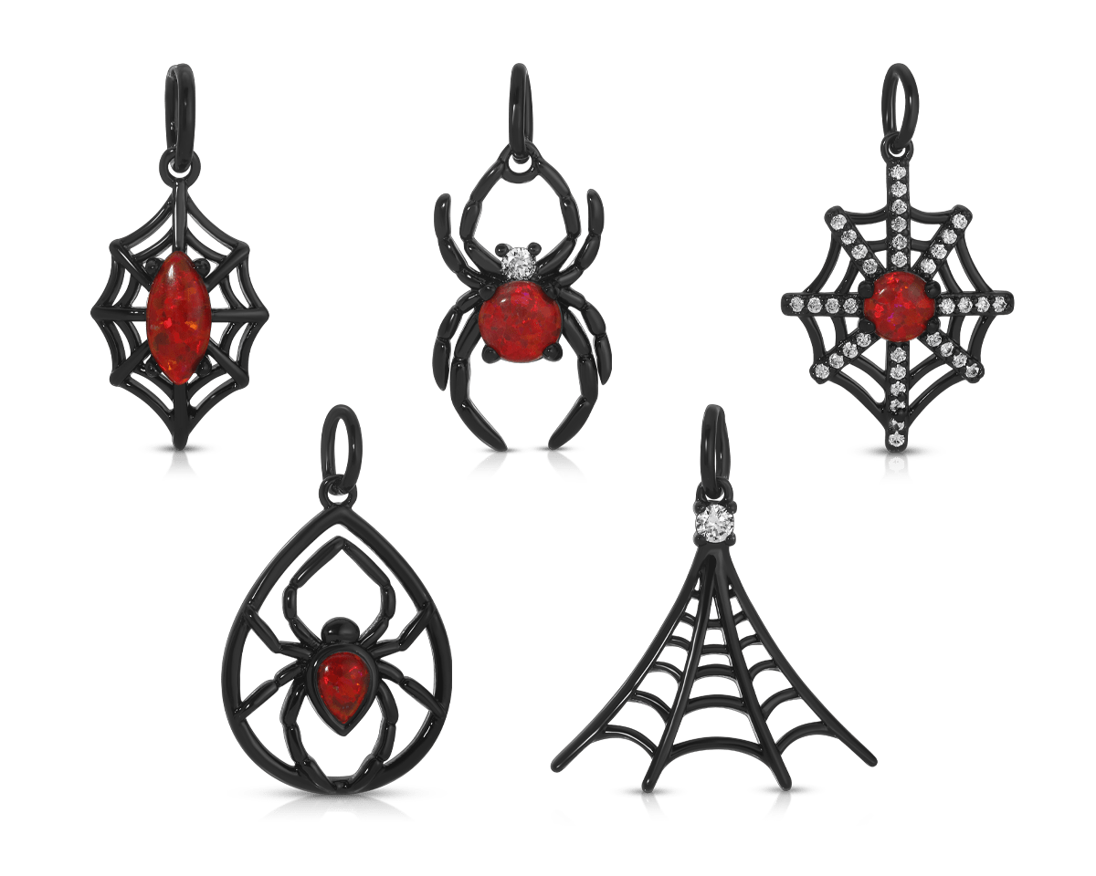 Black Widow - Jewel Candle Ceramic - Demented Sisters