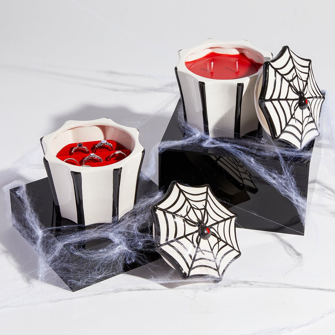 Black Widow - Jewel Candle Ceramic - Demented Sisters