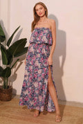 Bloom Party Strapless Maxi Dress - Demented Sisters