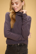 Brushed Knit Ivory Cowl Neck Long Sleeve Top - Demented Sisters