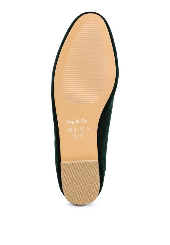 Malta Penny Strap Velvet Loafers - Demented Sisters