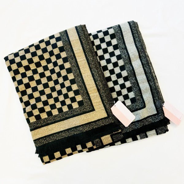 Checker Chic Ruana - Demented Sisters