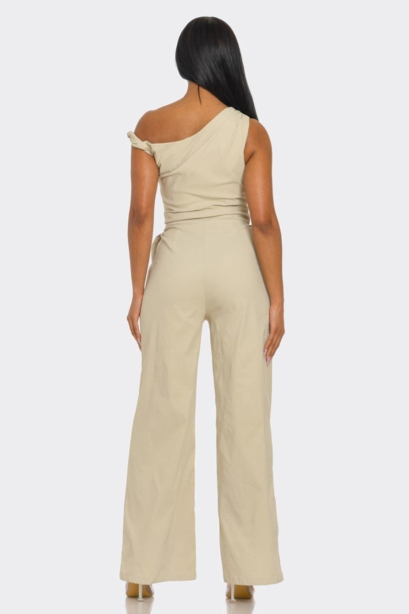 Chic Poise One-shoulder Jumpsuit - Demented Sisters
