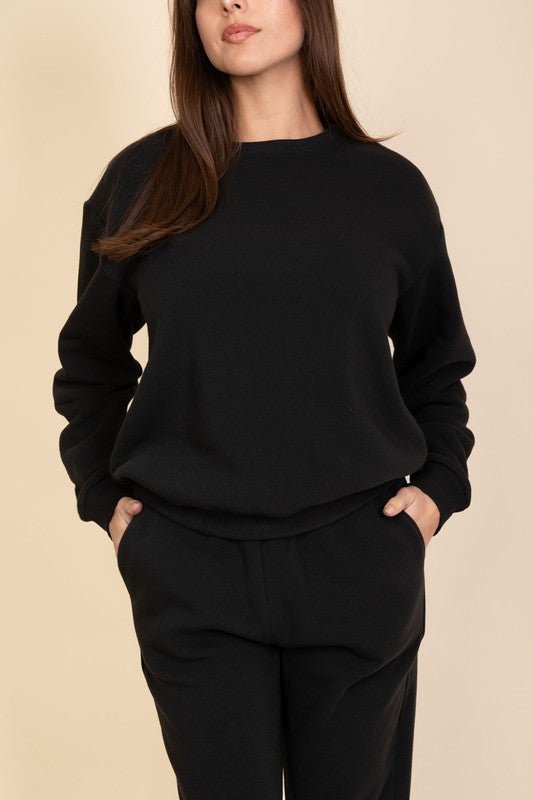Classic Poly Fleece Crewneck Pullover - Demented Sisters