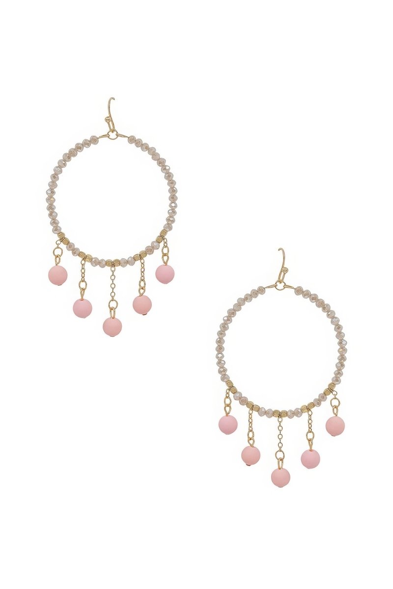 Clay Ball Charm Round Beads Earring - Demented Sisters