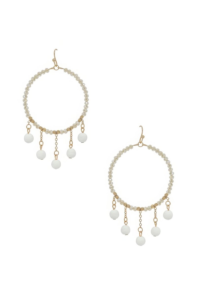 Clay Ball Charm Round Beads Earring - Demented Sisters