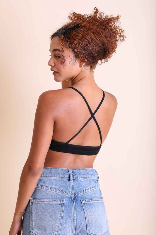 Crochet Lace High Neck Bralette - Demented Sisters
