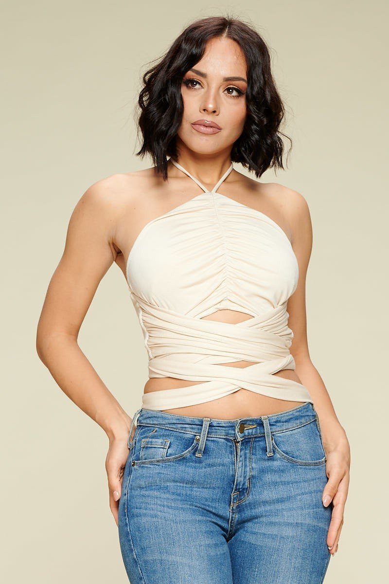 Crop Halter Top - Demented Sisters