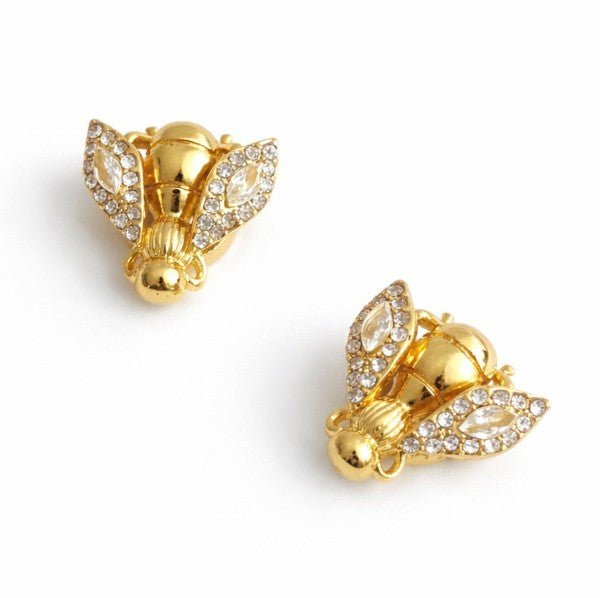 Crystal Winged Bee Brooch – Sparkling Insect - Inspi - Demented Sisters