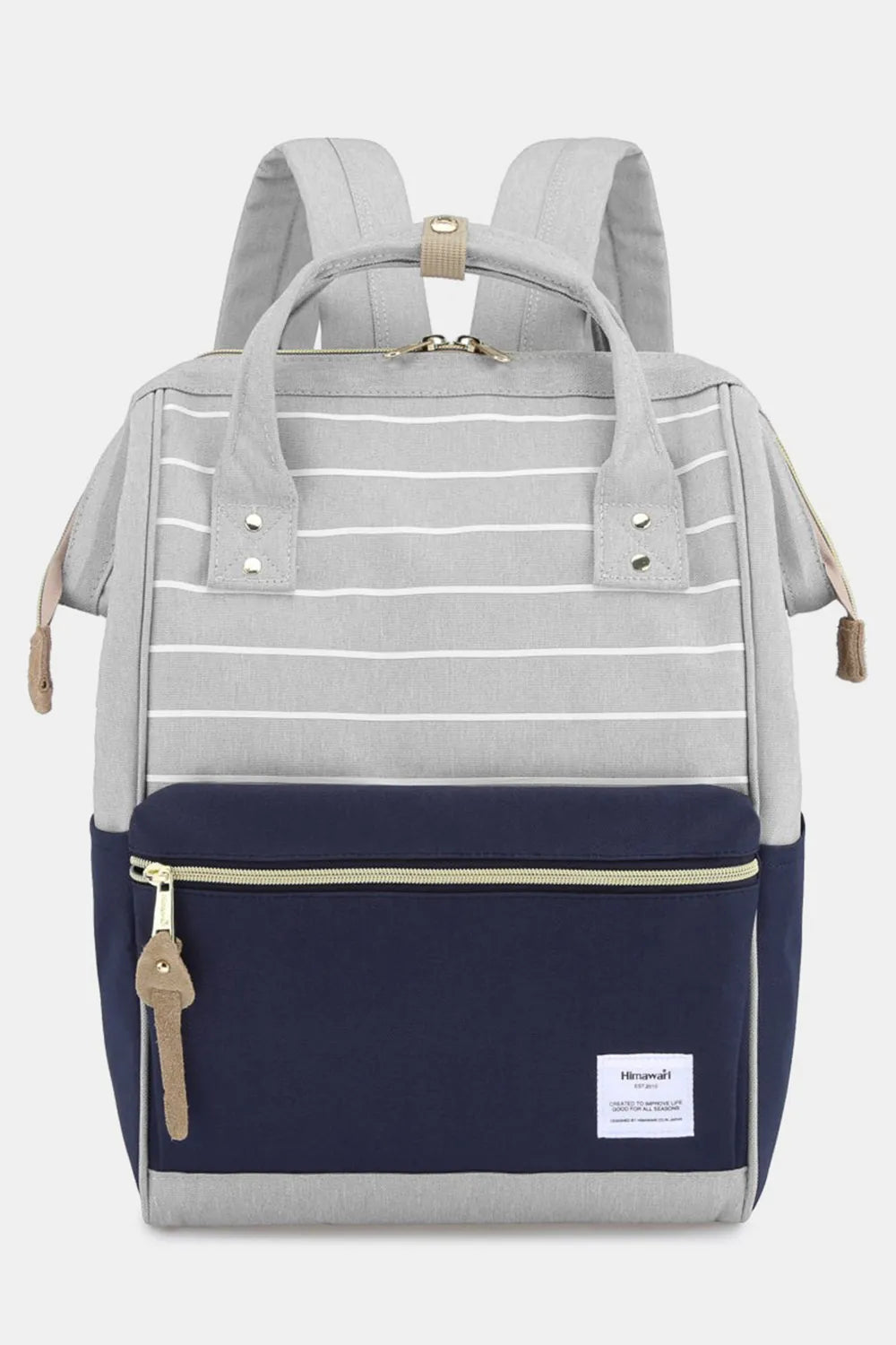 Himawari Waterproof Canvas Backpack Bag with Side Pockets - Demented Sisters